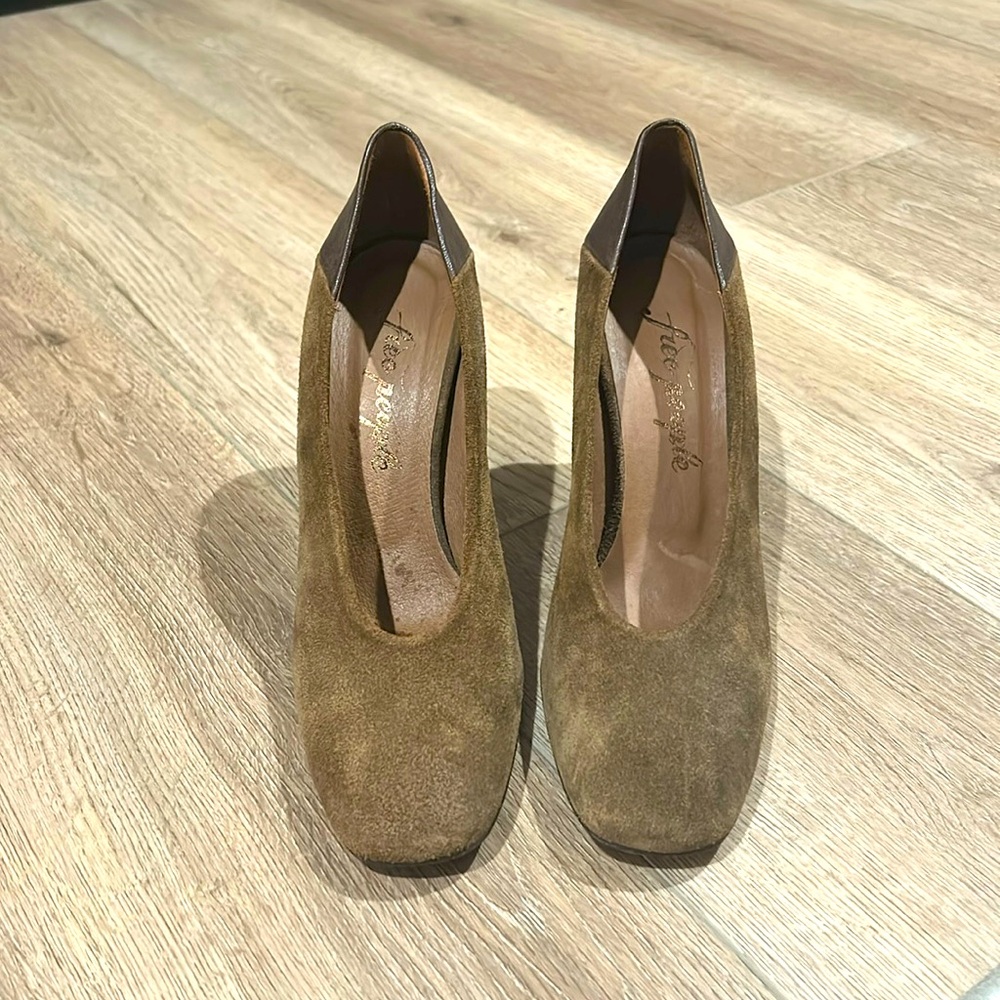 Free People Suede Block Heel